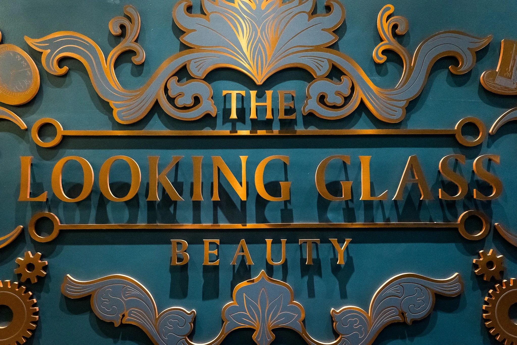 the-looking-glass-beauty-salon-shrewsbury-sign
